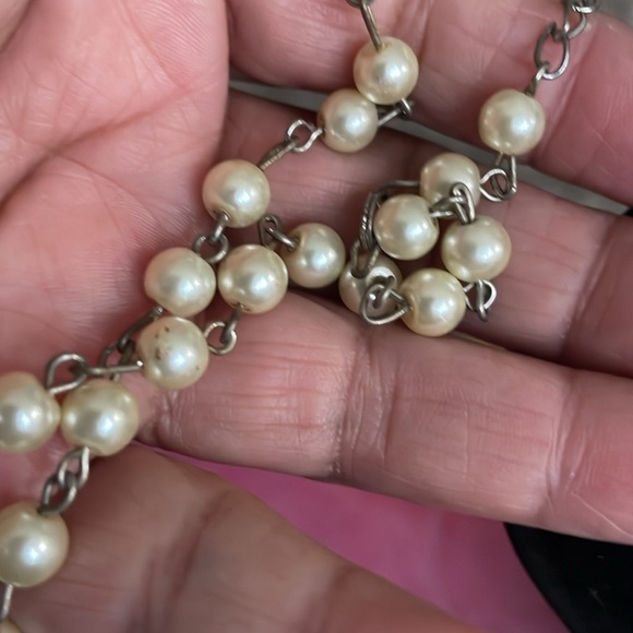 Vintage faux opalite Pendant necklace - Picture 6 of 6